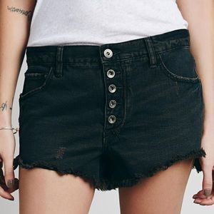 Free People Runaway slouch denim cutoffs